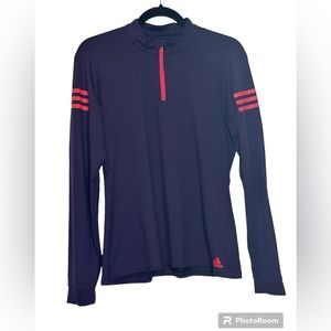 Adidas jogging running workout long sleeve pullover jacket